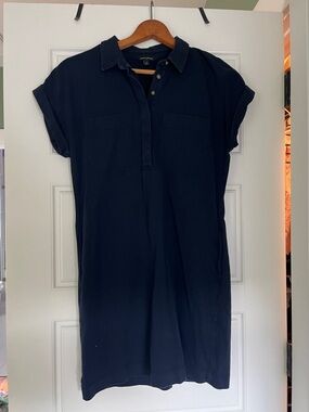 Banana Republic Navy Polo Shirt Dress